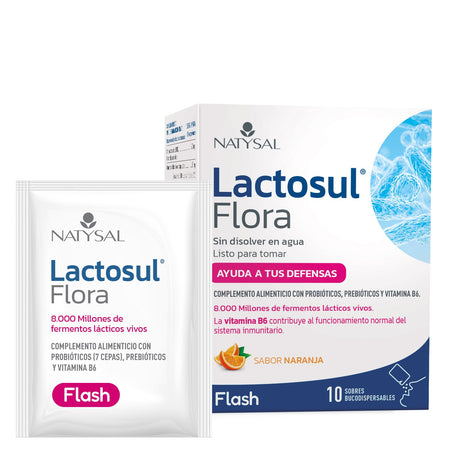 Lactosul Flora · Natysal · 10 sobres