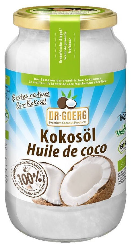 Aceite de Coco Virgen Premium Bio · Dr. Goerg · 1.000 ml