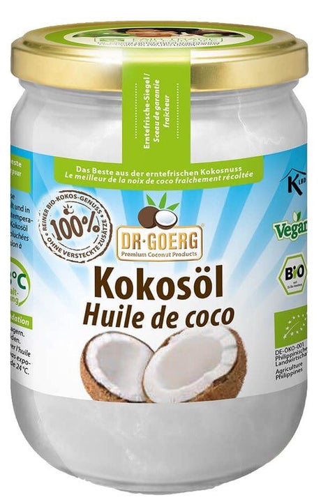 Aceite de Coco Virgen Premium Bio · Dr. Goerg · 500 ml