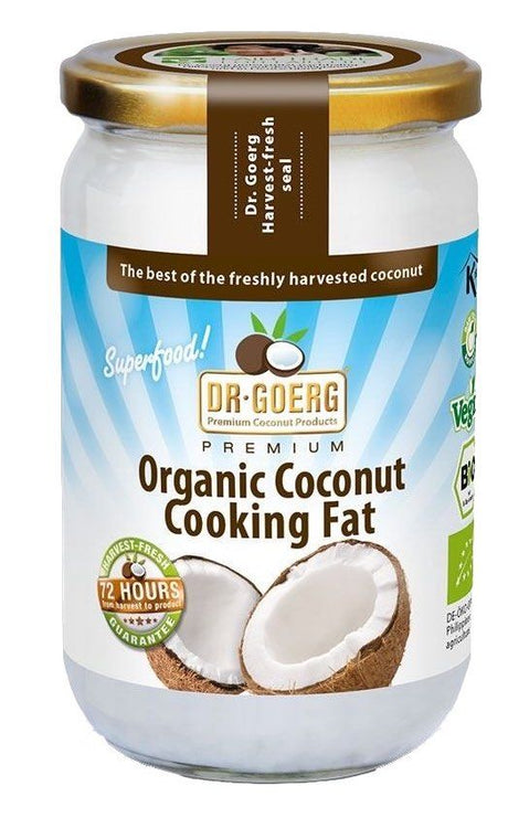 Aceite de Coco Premium Bio para Cocinar · Dr. Goerg · 200 ml