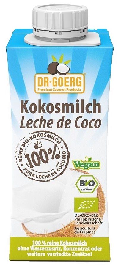 Leche de Coco Premium Bio · Dr. Goerg · 200 ml