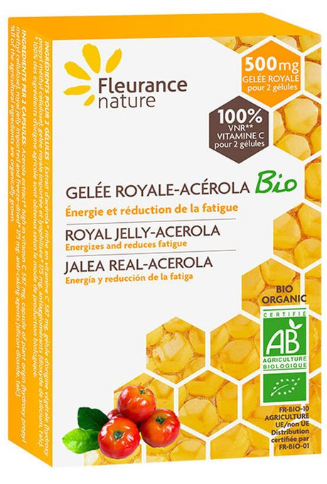 Jalea Real Liofilizada y Acerola Bio · Fleurance Nature · 30 cápsulas