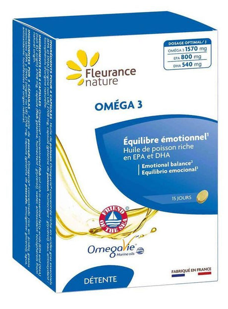 Omega 3 · Fleurance Nature · 60 cápsulas