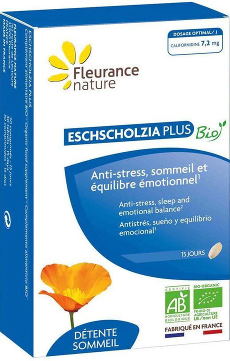 Eschscholzia Plus Bio · Fleurance Nature · 30 comprimidos