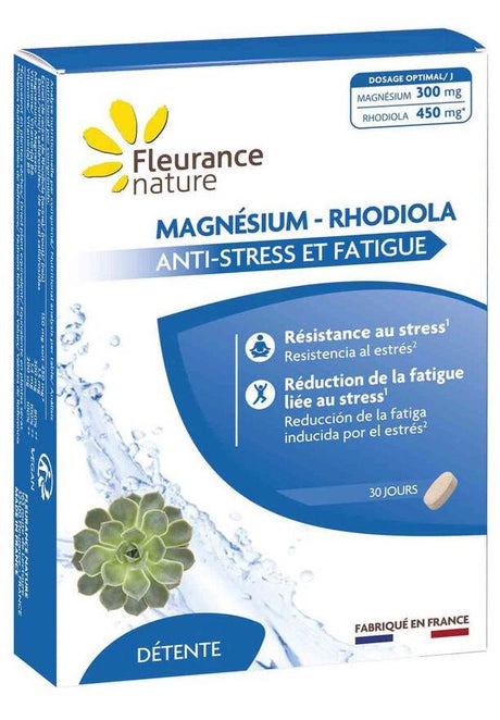 Magnesio y Rhodiola · Fleurance Nature · 30 comprimidos