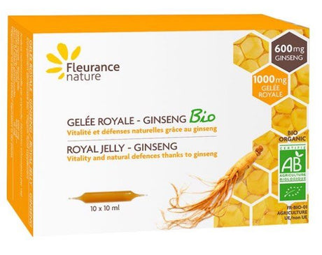 Jalea Real con Ginseng Bio · Fleurance Nature · 10 ampollas