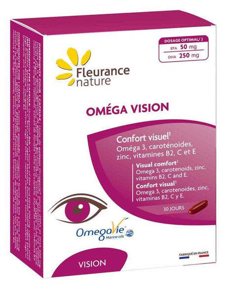 Omega Visión · Fleurance Nature · 30 cápsulas