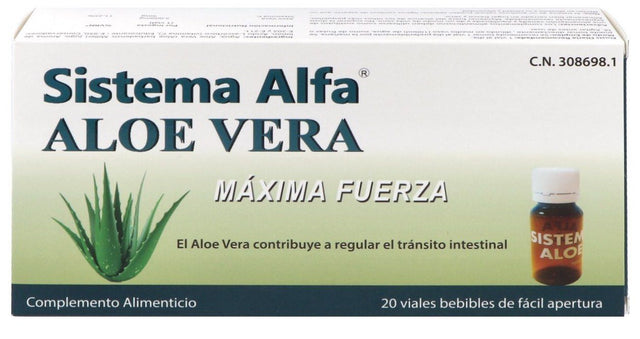 Sistema Alfa Aloe Vera · Pharma OTC · 20 viales