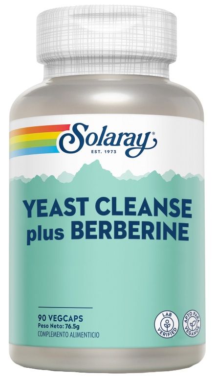 Yeast Cleanse Plus Berberine · Solaray · 90 cápsulas