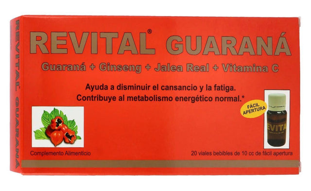 Revital Guaraná · Pharma OTC · 20 viales