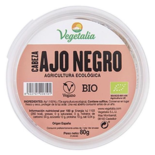 Ajo Negro Bio · Vegetalia · 80 gramos