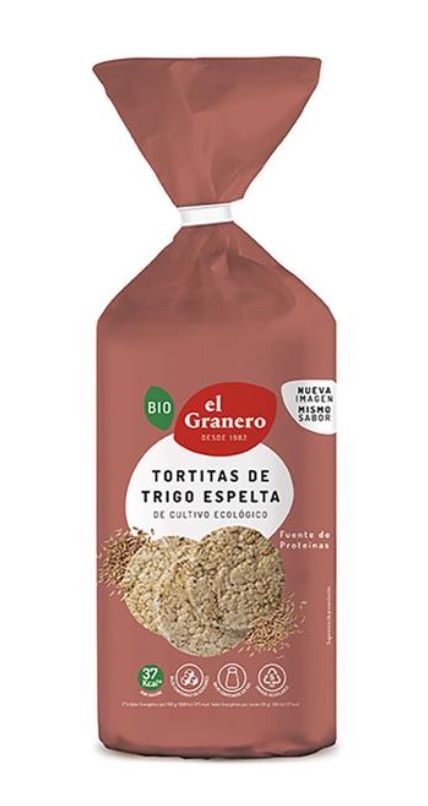 Tortitas de Trigo Espelta · El Granero Integral · 108 gramos