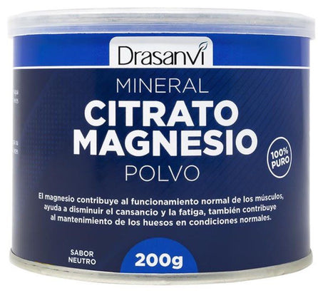 Mineral Citrato Magnesio en Polvo Sabor Neutro · Drasanvi · 200 gramos