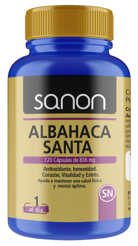 Albahaca Santa · Sanon · 120 cápsulas