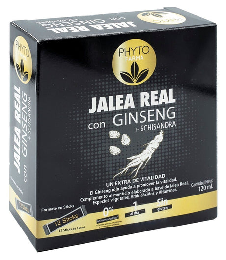 Jalea Real con Ginseng + Schisandra · Phytofarma · 12 sticks