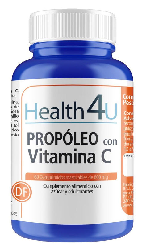 Propóleo con Vitamina C Masticable · Health4U · 60 comprimidos