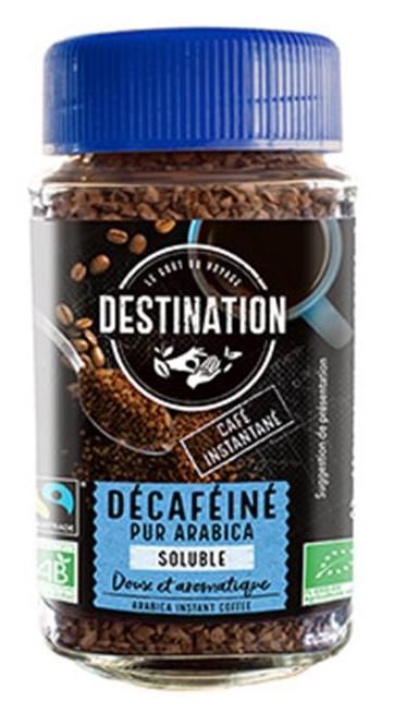 Café Soluble 100% Arabica Liofilizado Descafeinado Bio · Destination · 100 gramos