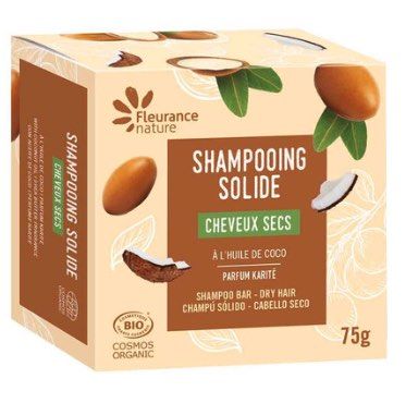 Champú Sólido para Cabello Seco · Fleurance Nature · 75 gramos