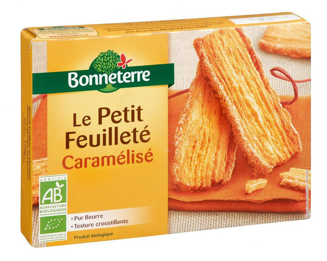 Galletas Caramelizadas la Petit Feuilleté Bio · Bonneterre · 120 gramos