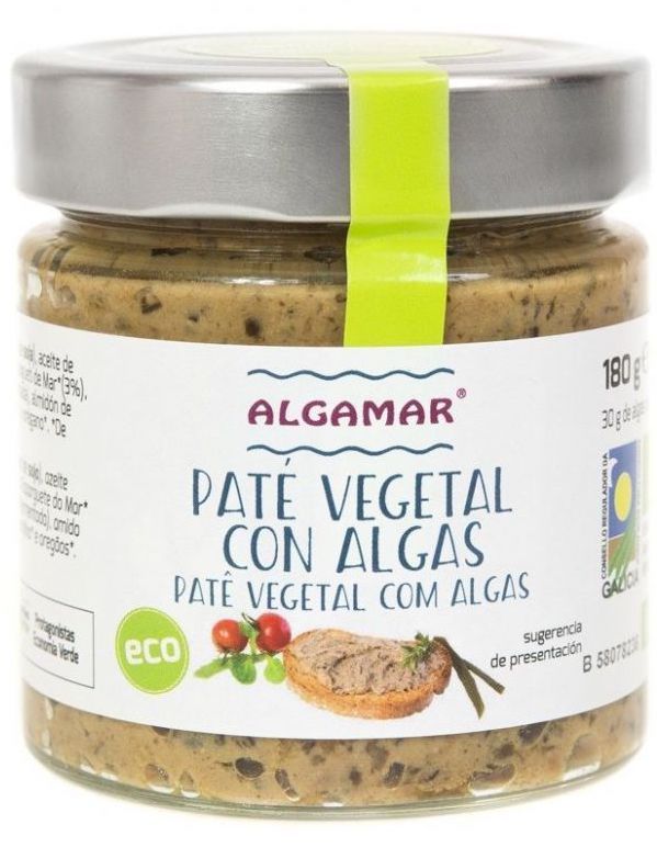 Paté Vegetal con Algas · Algamar · 180 gramos