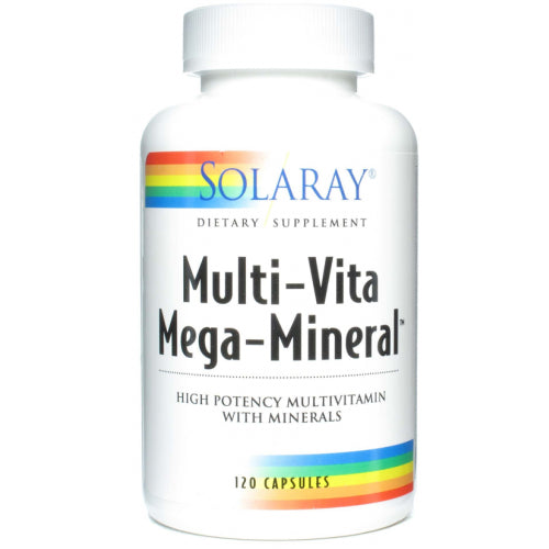 Mega Multi Mineral · Solaray · 120 cápsulas