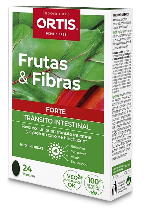 Frutas & Fibras Forte · Ortis · 24 comprimidos