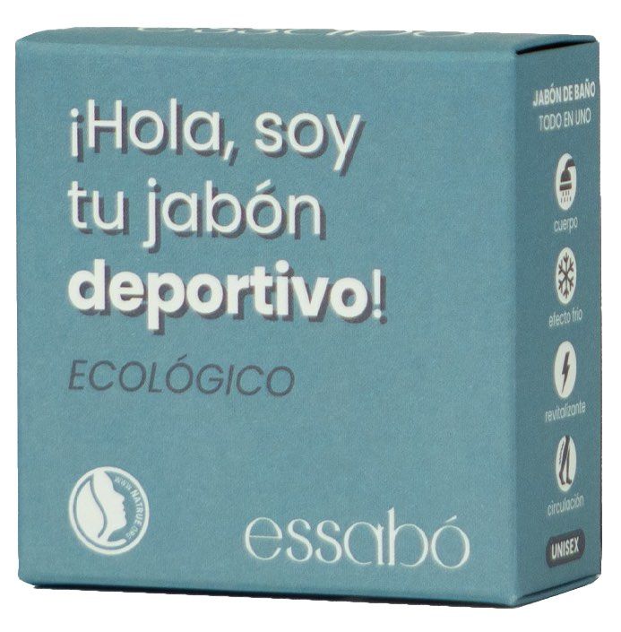 Pastilla de Jabón Deportivo Bio · Essabó · 120 gramos