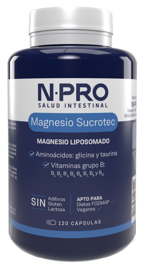 Magnesio Sucrotec · NPro Salud Intestinal · 120 cápsulas