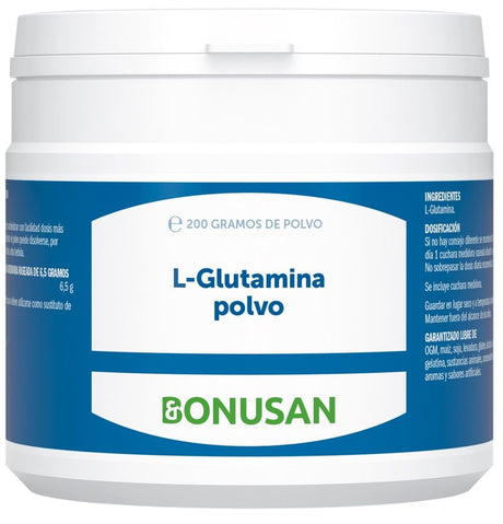 L-Glutamina en Polvo · Bonusan · 200 gramos