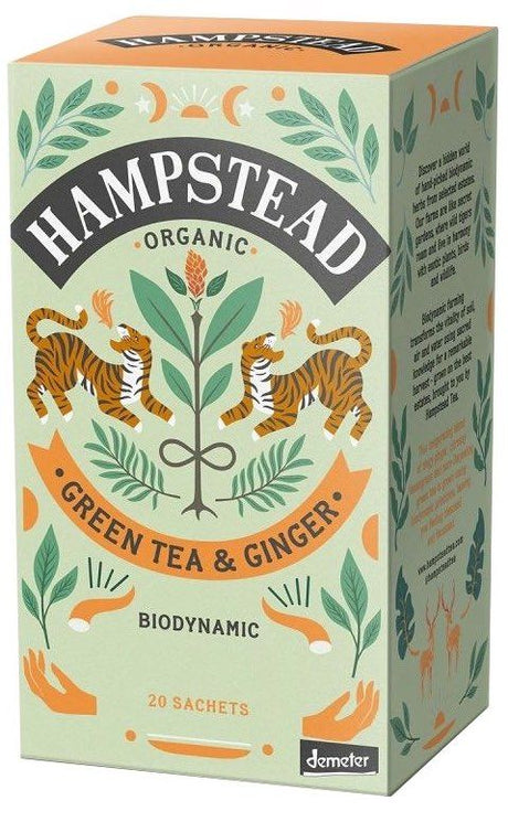 Té Verde y Jengibre · Hampstead Organic · 20 filtros