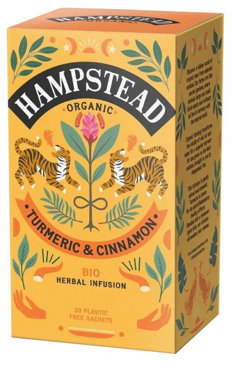 Infusión de Cúrcuma y Canela · Hampstead Organic · 20 filtros