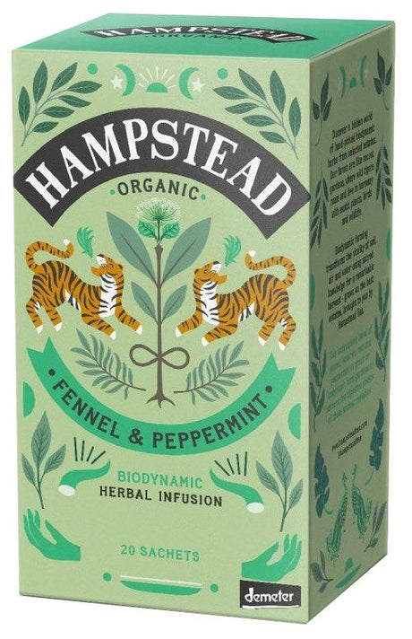 Infusión de Hinojo y Menta · Hampstead Organic · 20 filtros