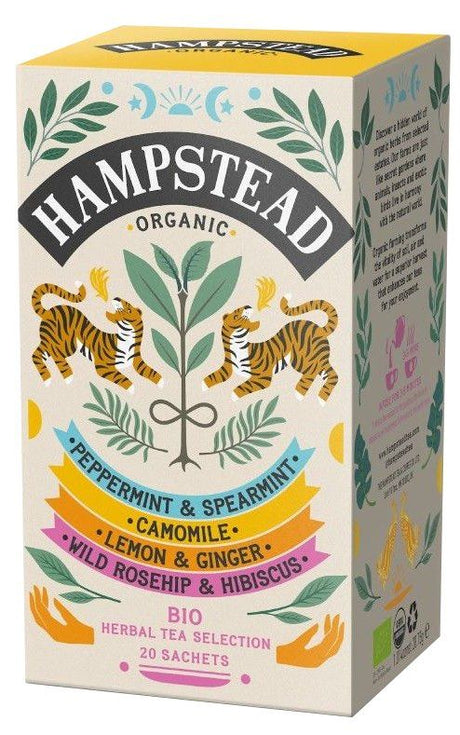 Pack Selección de Infusiones Herbales · Hampstead Organic · 20 filtros