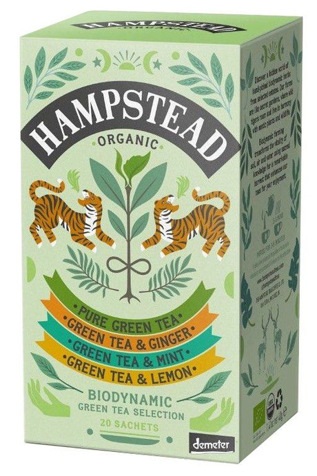 Pack Selección de Té Verde · Hampstead Organic · 20 filtros