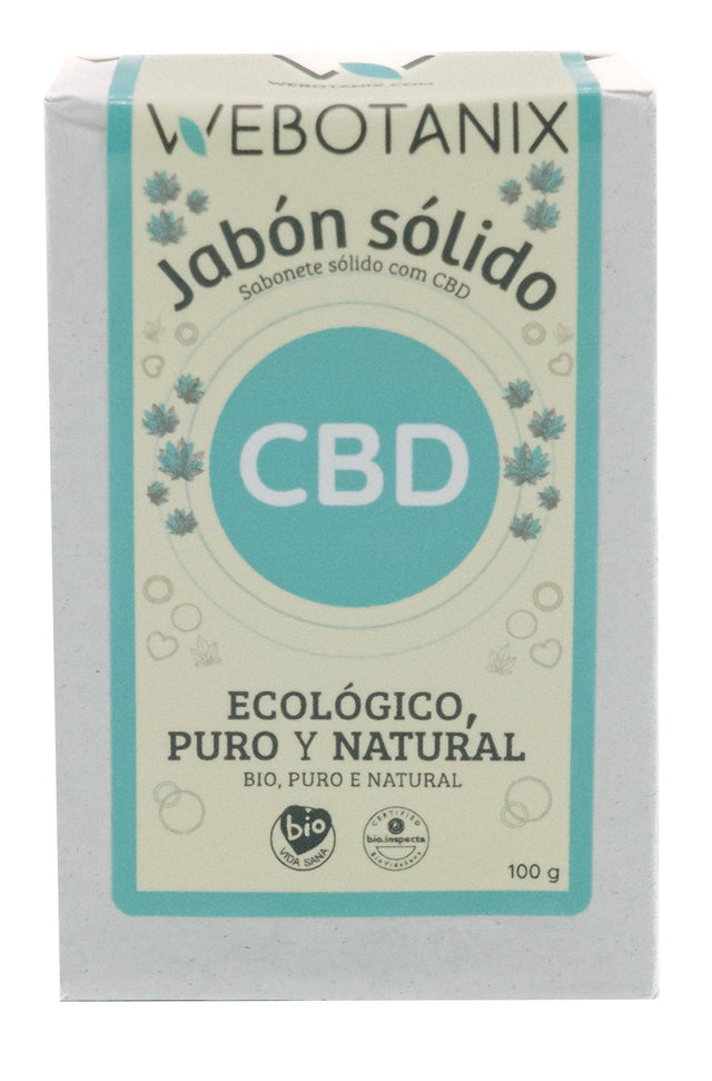 Jabón Sólido CBD Bio · WeBotanix · 100 gramos