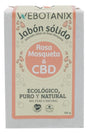 Jabón Sólido de Rosa Mosqueta y CBD Bio · WeBotanix · 100 gramos