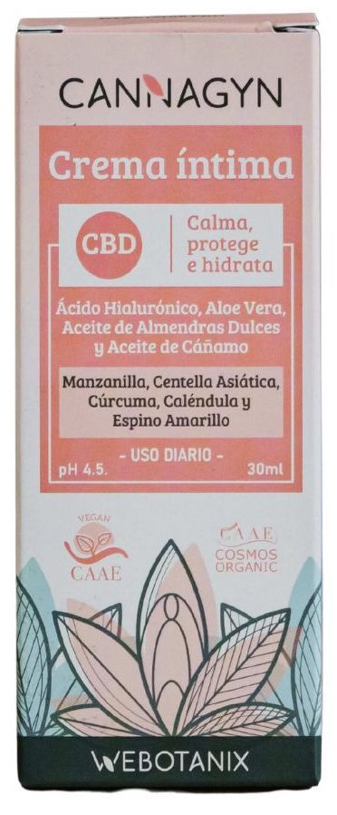 Cannagyn Crema Íntima con CBD Bio · WeBotanix · 30 ml