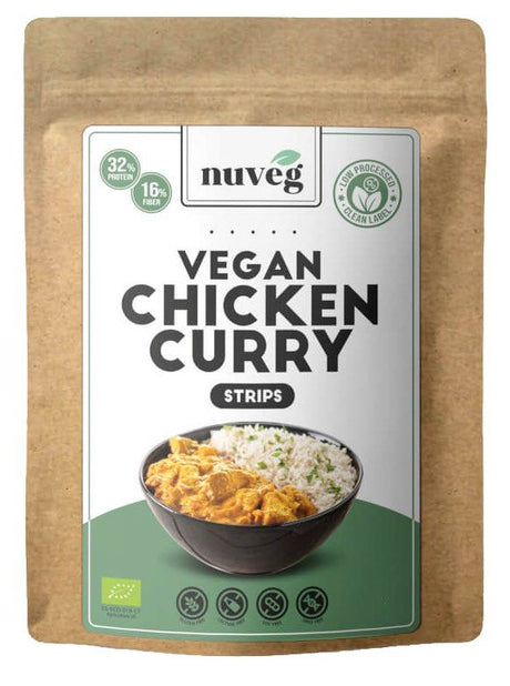 Pollo al Curry Eco en Tiras · Nuveg · 90 gramos