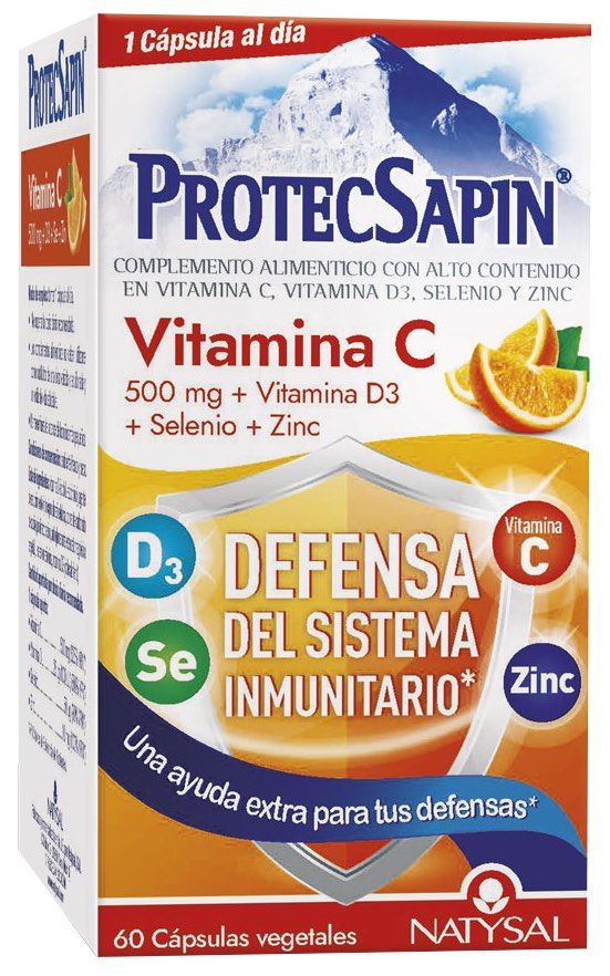 ProtecSapin Vitamina C 500 mg · Natysal · 60 cápsulas