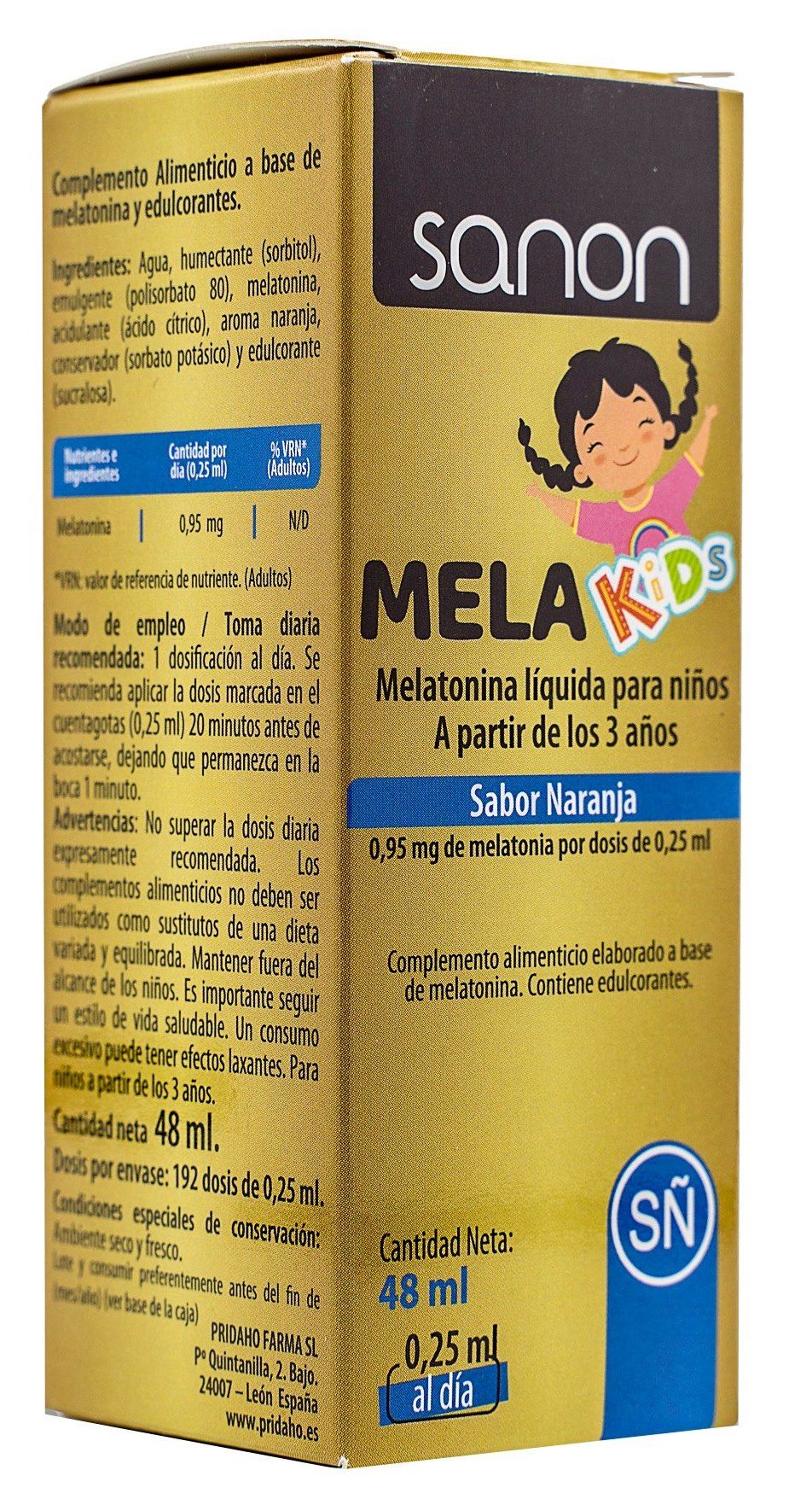 MelaKids Líquida · Sanon · 48 ml