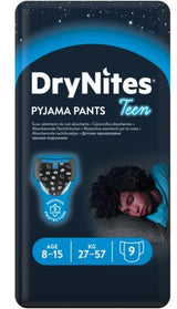 Calzoncillos Absorbentes DryNites para Niños 8-15 Años · Huggies · 9 unidades