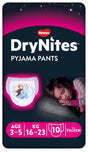 Braguitas Absorbentes DryNites para Niñas 3-5 Años · Huggies · 10 unidades