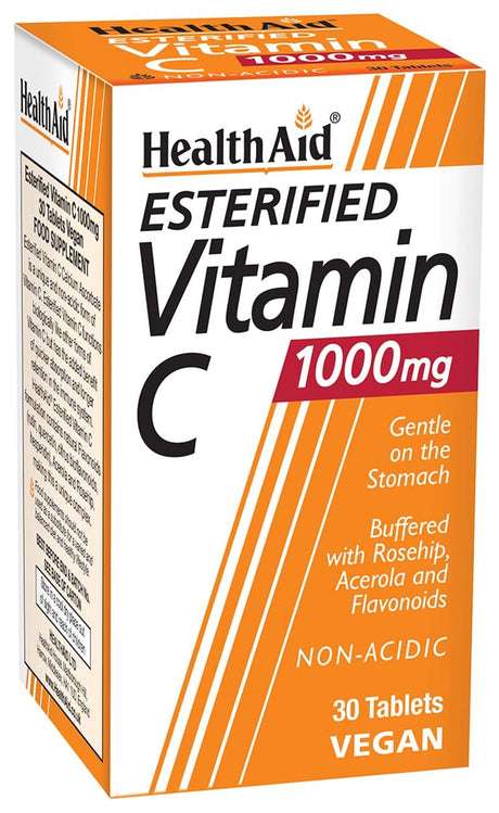 Esterified Vitamin C 1.000 mg · Health Aid · 30 comprimidos