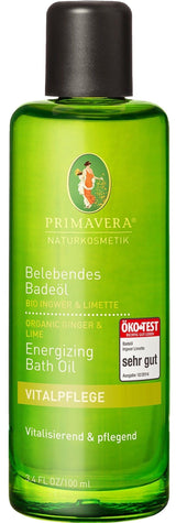 Aceite de Baño Energizante de Jengibre y Lima · Primavera Life · 100 ml