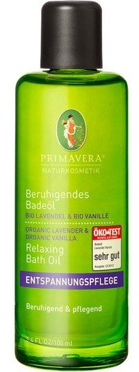 Aceite de Baño Calmante de Lavanda y Vainilla · Primavera Life · 100 ml