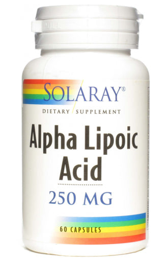 Ácido Alfa Lipoico 250 mg · Solaray · 60 cápsulas