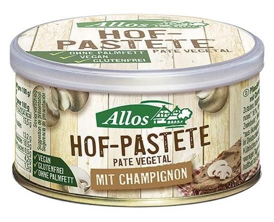 Paté Vegetal con Champiñones Bio · Allos · 125 gramos