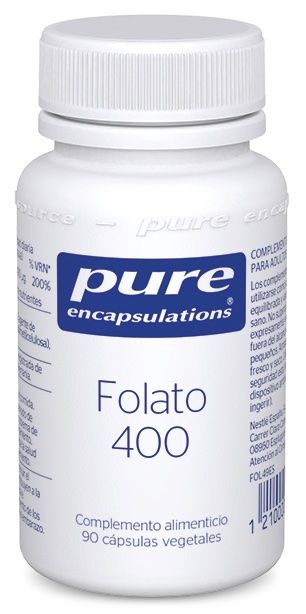 Folato 400 mcg · Pure Encapsulations · 90 cápsulas