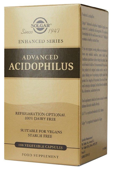 Acidophilus Avanzado · Solgar · 100 cápsulas