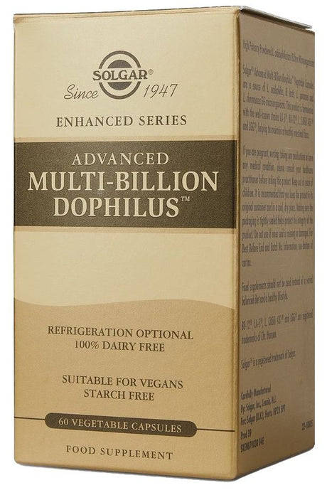 Advanced Multi-billion Dophilus · Solgar · 60 cápsulas vegetales